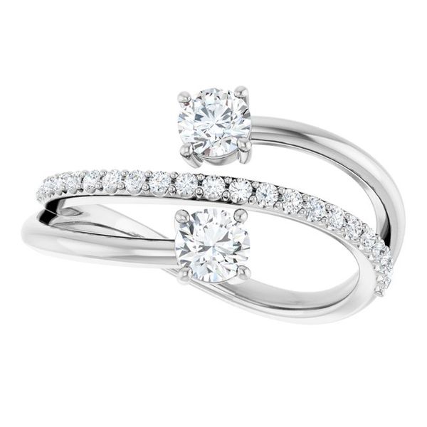 Two-Stone Bypass Ring - Image 5