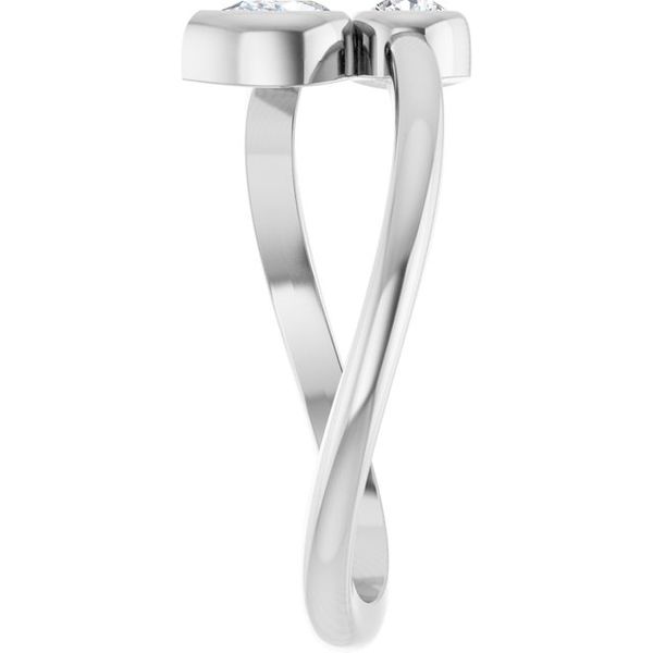 Bezel-Set Bypass Ring - Image 4
