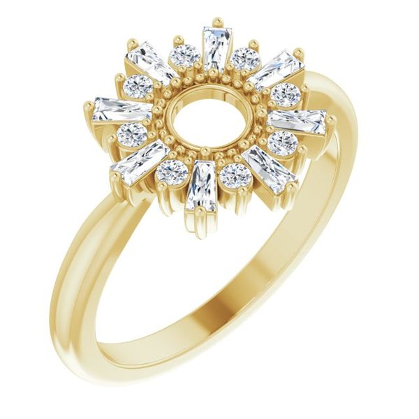 Accented Circle Ring