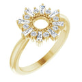 Accented Circle Ring