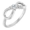 Accented Infinity-Inspired Ring