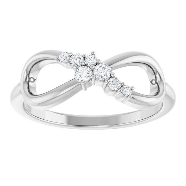 Accented Infinity-Inspired Ring - Image 3