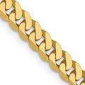 Leslie's 14K 3.9mm Flat Beveled Curb Chain
