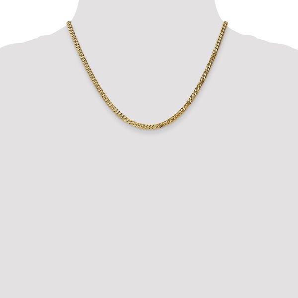 Leslie's 14K 3.9mm Flat Beveled Curb Chain - Image 4