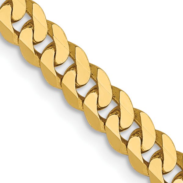 Leslie's 14K 3.9mm Flat Beveled Curb Chain