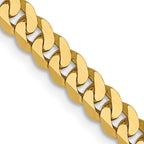Leslie's 14K 3.9mm Flat Beveled Curb Chain