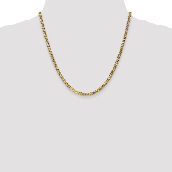 Leslie's 14K 3.9mm Flat Beveled Curb Chain - Image 4