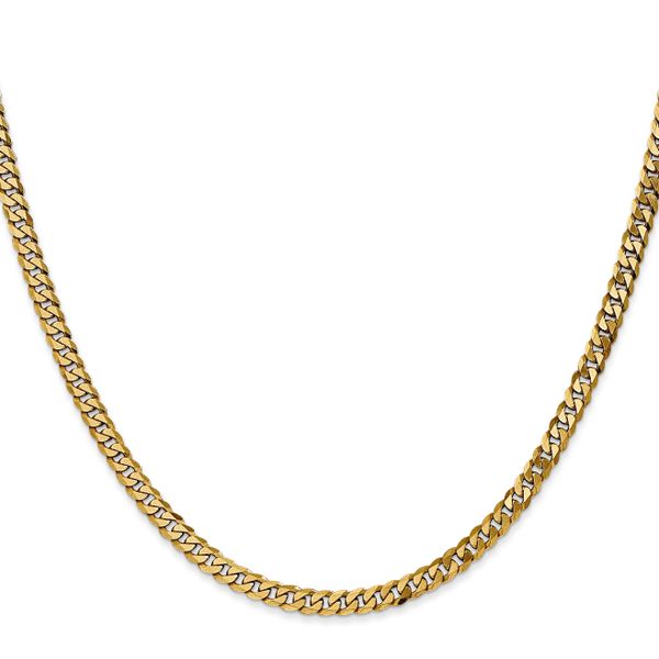 Leslie's 14K 3.9mm Flat Beveled Curb Chain - Image 2
