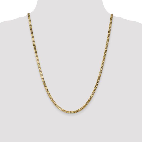 Leslie's 14K 3.9mm Flat Beveled Curb Chain - Image 4
