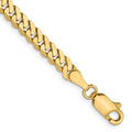 Leslie's 14K 3.9mm Flat Beveled Curb Chain