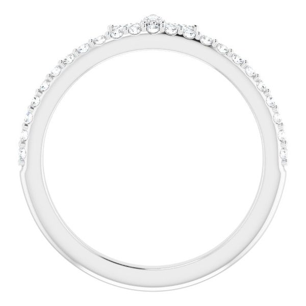 Accented Stackable Crown Ring - Image 2