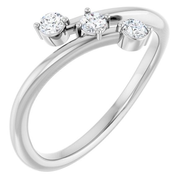 Three-Stone Bypass Ring