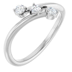 Three-Stone Bypass Ring