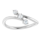 Three-Stone Bypass Ring - Image 3