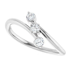 Three-Stone Bypass Ring - Image 5