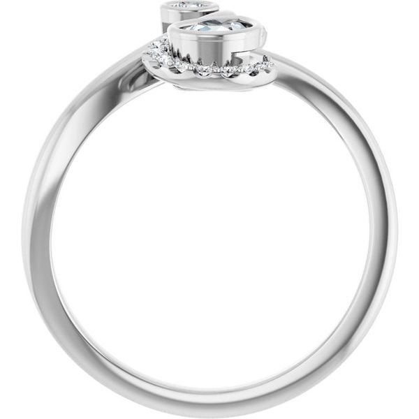 Bezel-Set Bypass Ring - Image 2