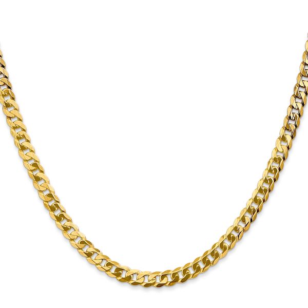 Leslie's 14K 4.5mm Flat Beveled Curb Chain - Image 2