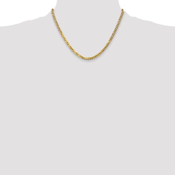 Leslie's 14K 4.5mm Flat Beveled Curb Chain - Image 4