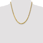 Leslie's 14K 4.5mm Flat Beveled Curb Chain - Image 4