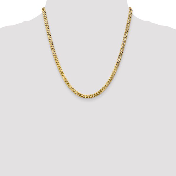 Leslie's 14K 4.5mm Flat Beveled Curb Chain - Image 4