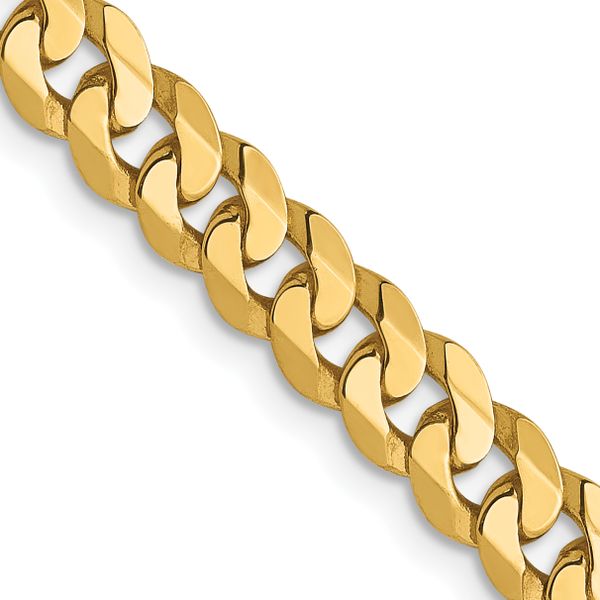 Leslie's 14K 4.5mm Flat Beveled Curb Chain