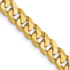 Leslie's 14K 4.5mm Flat Beveled Curb Chain