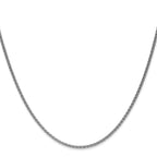 Leslie's 14K White Gold 1.65mm Spiga Chain - Image 2