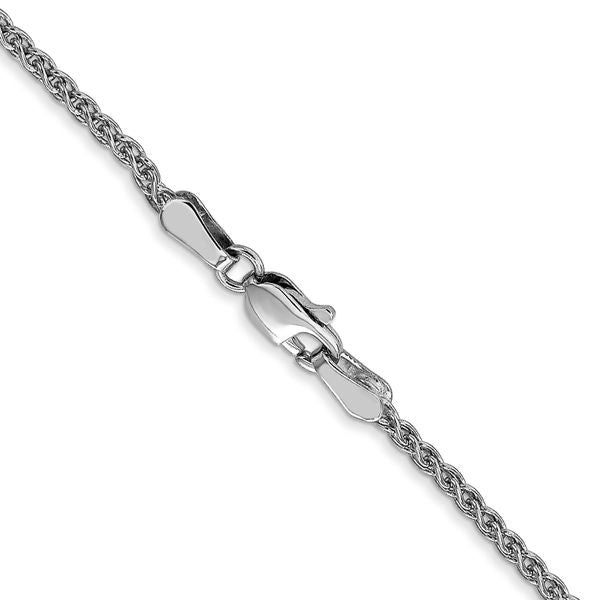 Leslie's 14K White Gold 1.65mm Spiga Chain - Image 3