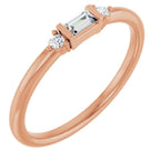 Accented Stackable Ring