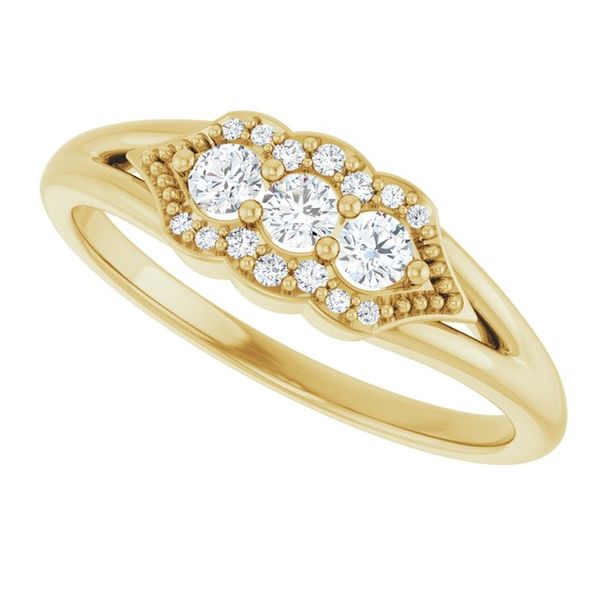 Vintage-Inspired Three-Stone Ring - Image 5
