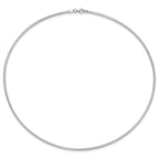 Leslie's 14K White Gold 2mm Round Omega Necklace - Image 2