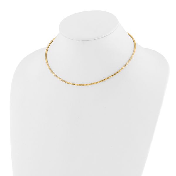 Leslie's 14K 2mm Round Omega Necklace - Image 2