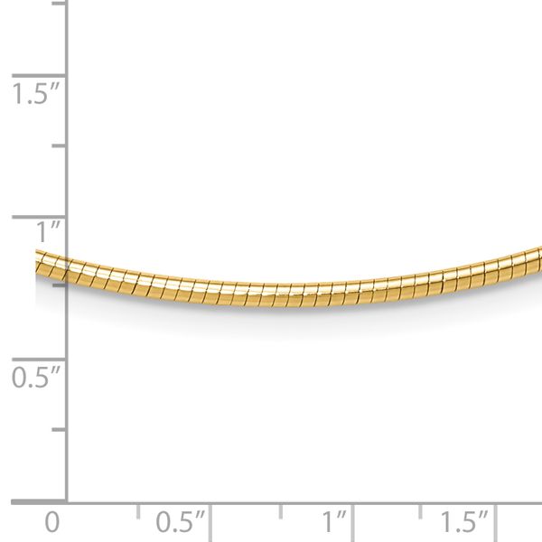 Leslie's 14K 2mm Round Omega Necklace - Image 4