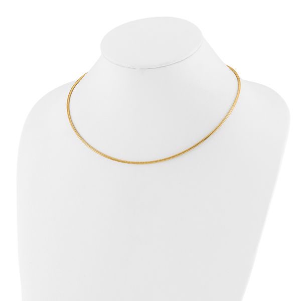 Leslie's 14K 2mm Round Omega Necklace - Image 2