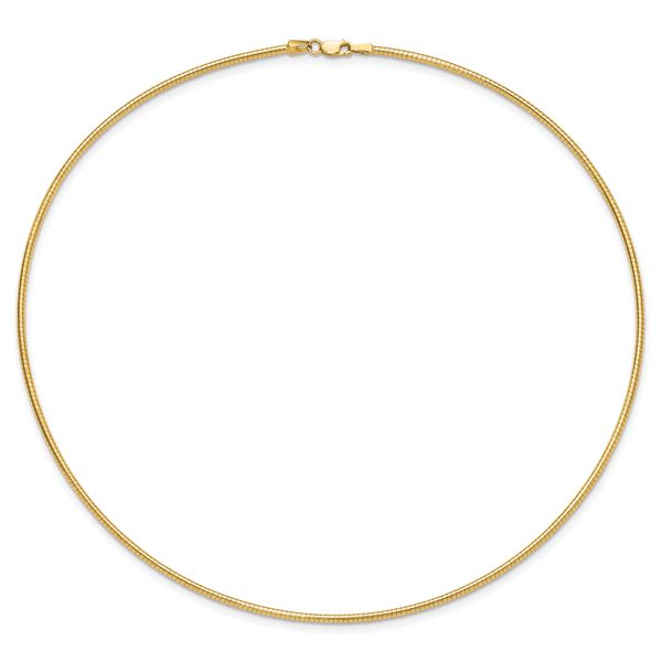 Leslie's 14K 2mm Round Omega Necklace - Image 3