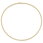 Leslie's 14K 2mm Round Omega Necklace - Image 3