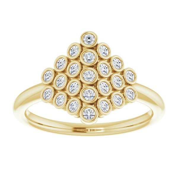 Bezel-Set Cluster Ring - Image 3
