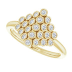 Bezel-Set Cluster Ring - Image 5