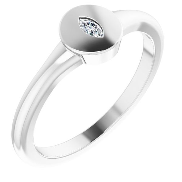Gypsy-Set Signet Ring