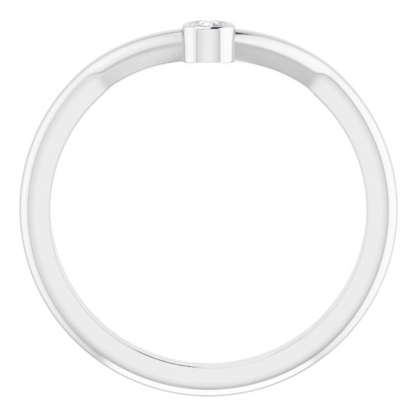 Accented Stackable V Ring - Image 2