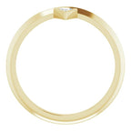 Bezel-Set Stackable Ring - Image 2