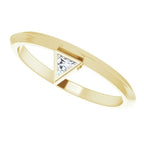 Bezel-Set Stackable Ring - Image 5