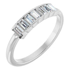 Beaded Seven-Stone Stackable Ring