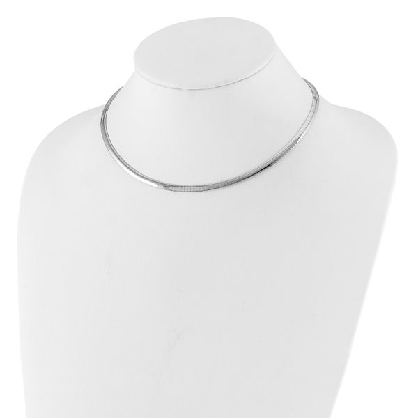 Leslie's 14K 4mm Two-tone Reversible Omega Necklace - Image 2