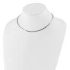 Leslie's 14K 4mm Two-tone Reversible Omega Necklace - Image 2