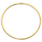Leslie's 14K 4mm Two-tone Reversible Omega Necklace - Image 3