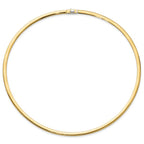 Leslie's 14K 4mm Two-tone Reversible Omega Necklace - Image 3