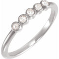 Rose-Cut Stackable Ring