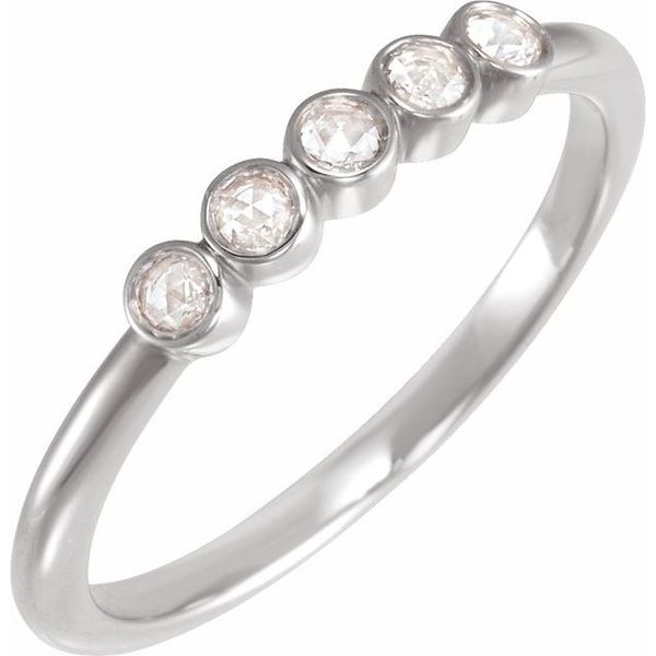 Rose-Cut Stackable Ring