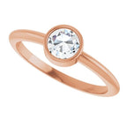 Bezel-Set Stackable Ring - Image 5